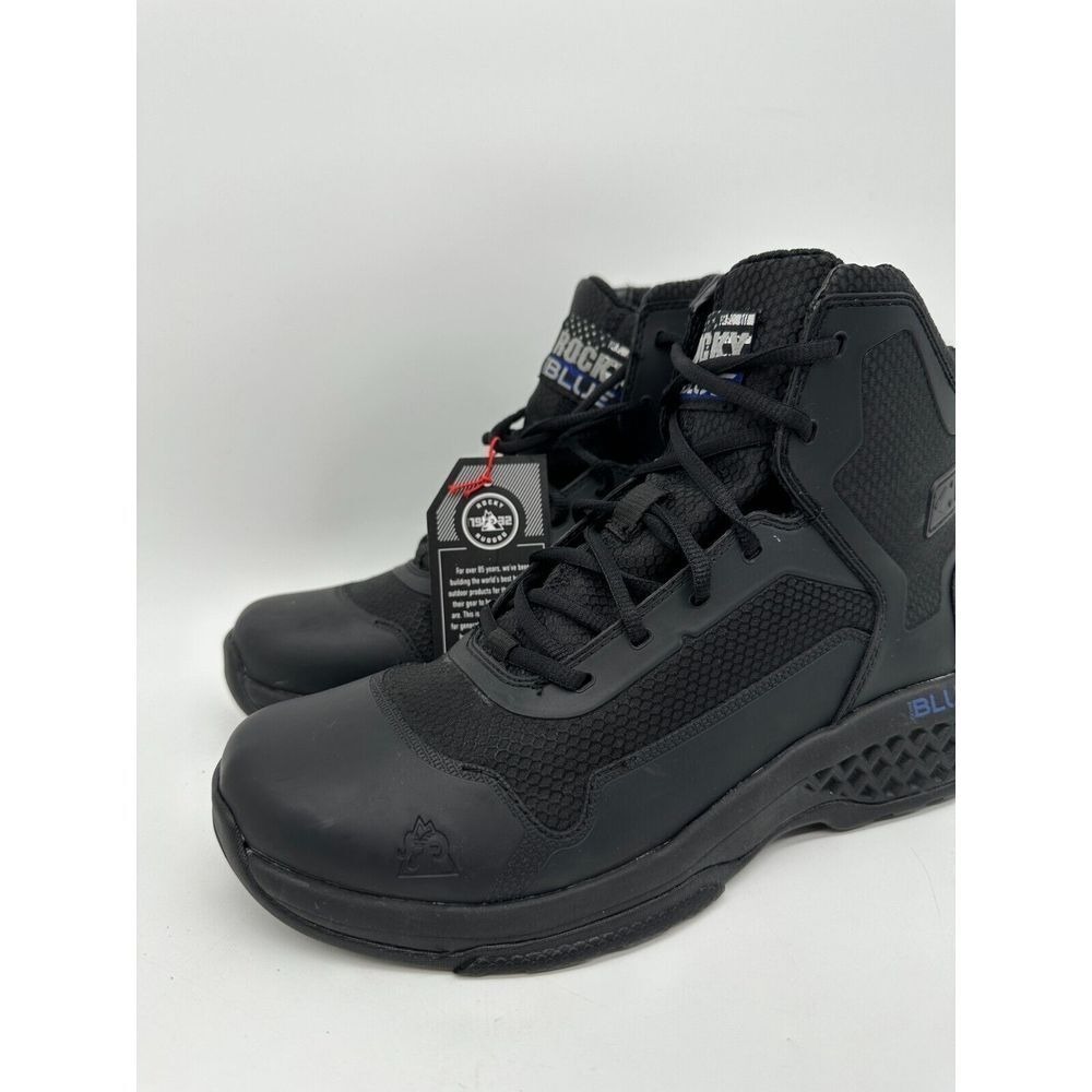 Rocky Boots Mens 7M Code Blue Public Service Duty Work Boots Black F2892-18 NEW